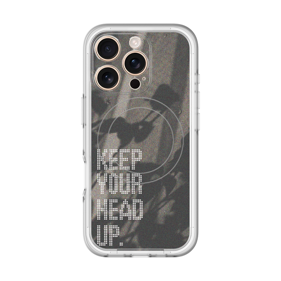 スリムプロテクションプレミアムケース with MagSafe［ オリジナル - ドットオーバーレイ - KEEP YOUR HEAD UP/B ］