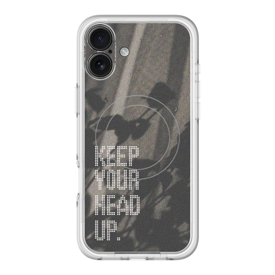 スリムプロテクションプレミアムケース with MagSafe［ オリジナル - ドットオーバーレイ - KEEP YOUR HEAD UP/B ］