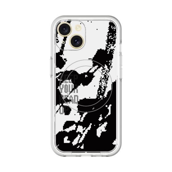 スリムプロテクションプレミアムケース with MagSafe［ オリジナル - ドットオーバーレイ - KEEP YOUR HEAD UP/C ］