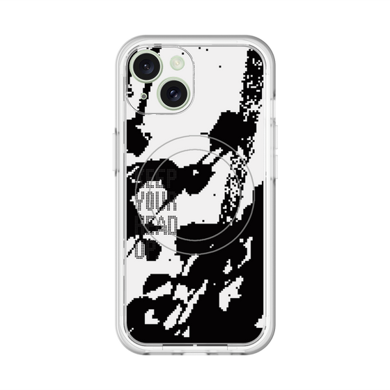 スリムプロテクションプレミアムケース with MagSafe［ オリジナル - ドットオーバーレイ - KEEP YOUR HEAD UP/C ］