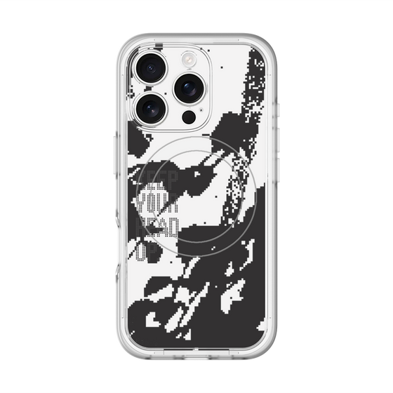 スリムプロテクションプレミアムケース with MagSafe［ オリジナル - ドットオーバーレイ - KEEP YOUR HEAD UP/C ］