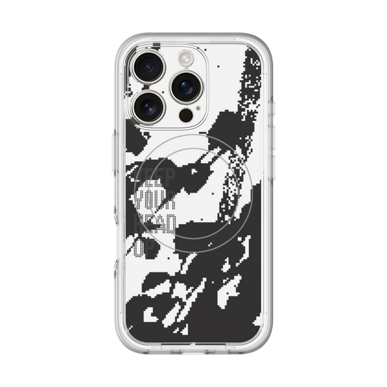 スリムプロテクションプレミアムケース with MagSafe［ オリジナル - ドットオーバーレイ - KEEP YOUR HEAD UP/C ］