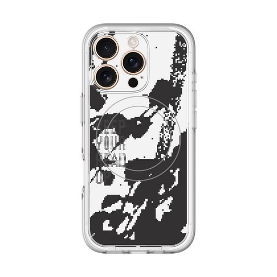 スリムプロテクションプレミアムケース with MagSafe［ オリジナル - ドットオーバーレイ - KEEP YOUR HEAD UP/C ］