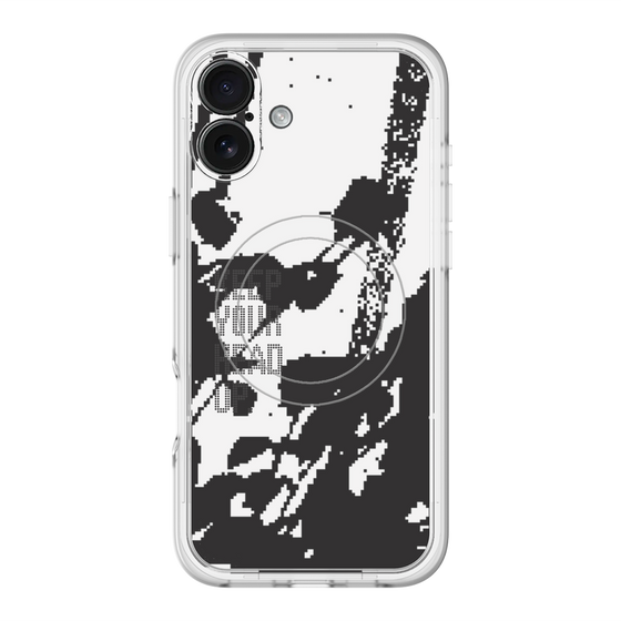 スリムプロテクションプレミアムケース with MagSafe［ オリジナル - ドットオーバーレイ - KEEP YOUR HEAD UP/C ］