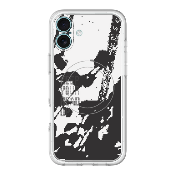 スリムプロテクションプレミアムケース with MagSafe［ オリジナル - ドットオーバーレイ - KEEP YOUR HEAD UP/C ］