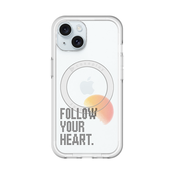 スリムプロテクションプレミアムケース with MagSafe［ オリジナル - ドットオーバーレイ - FOLLOW YOUR HEART/A ］