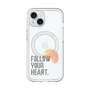 スリムプロテクションプレミアムケース with MagSafe［ オリジナル - ドットオーバーレイ - FOLLOW YOUR HEART/A ］