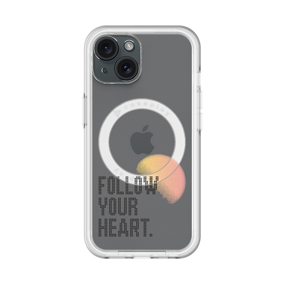 スリムプロテクションプレミアムケース with MagSafe［ オリジナル - ドットオーバーレイ - FOLLOW YOUR HEART/A ］