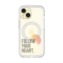 スリムプロテクションプレミアムケース with MagSafe［ オリジナル - ドットオーバーレイ - FOLLOW YOUR HEART/A ］