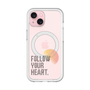 スリムプロテクションプレミアムケース with MagSafe［ オリジナル - ドットオーバーレイ - FOLLOW YOUR HEART/A ］