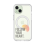 スリムプロテクションプレミアムケース with MagSafe［ オリジナル - ドットオーバーレイ - FOLLOW YOUR HEART/A ］