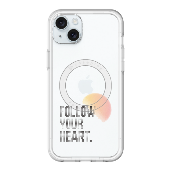 スリムプロテクションプレミアムケース with MagSafe［ オリジナル - ドットオーバーレイ - FOLLOW YOUR HEART/A ］