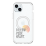 スリムプロテクションプレミアムケース with MagSafe［ オリジナル - ドットオーバーレイ - FOLLOW YOUR HEART/A ］