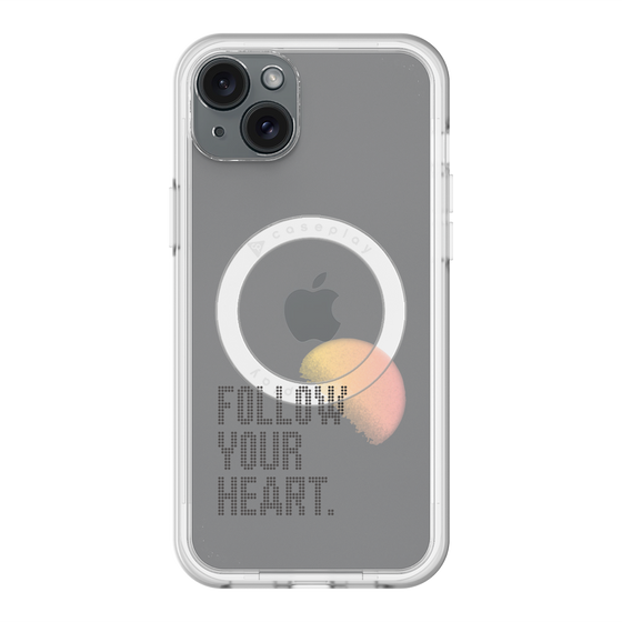 スリムプロテクションプレミアムケース with MagSafe［ オリジナル - ドットオーバーレイ - FOLLOW YOUR HEART/A ］