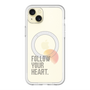 スリムプロテクションプレミアムケース with MagSafe［ オリジナル - ドットオーバーレイ - FOLLOW YOUR HEART/A ］