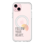 スリムプロテクションプレミアムケース with MagSafe［ オリジナル - ドットオーバーレイ - FOLLOW YOUR HEART/A ］