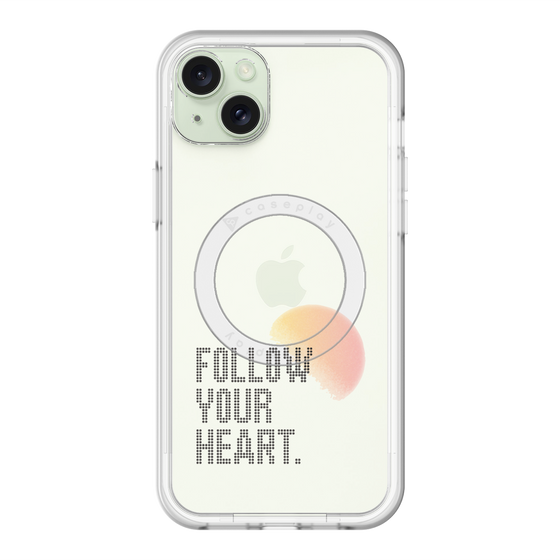 スリムプロテクションプレミアムケース with MagSafe［ オリジナル - ドットオーバーレイ - FOLLOW YOUR HEART/A ］