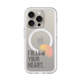 スリムプロテクションプレミアムケース with MagSafe［ オリジナル - ドットオーバーレイ - FOLLOW YOUR HEART/A ］