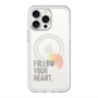 スリムプロテクションプレミアムケース with MagSafe［ オリジナル - ドットオーバーレイ - FOLLOW YOUR HEART/A ］
