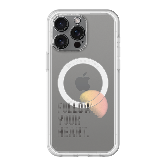 スリムプロテクションプレミアムケース with MagSafe［ オリジナル - ドットオーバーレイ - FOLLOW YOUR HEART/A ］