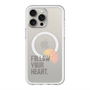 スリムプロテクションプレミアムケース with MagSafe［ オリジナル - ドットオーバーレイ - FOLLOW YOUR HEART/A ］