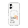 スリムプロテクションプレミアムケース with MagSafe［ オリジナル - ドットオーバーレイ - FOLLOW YOUR HEART/A ］