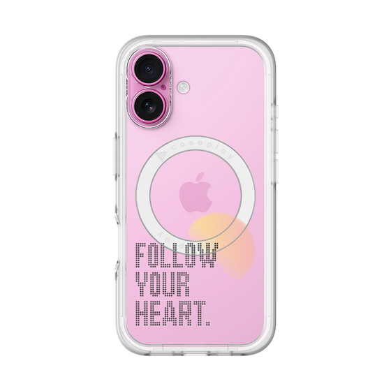 スリムプロテクションプレミアムケース with MagSafe［ オリジナル - ドットオーバーレイ - FOLLOW YOUR HEART/A ］