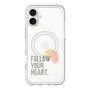 スリムプロテクションプレミアムケース with MagSafe［ オリジナル - ドットオーバーレイ - FOLLOW YOUR HEART/A ］