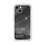 スリムプロテクションプレミアムケース with MagSafe［ オリジナル - ドットオーバーレイ - FOLLOW YOUR HEART/B ］