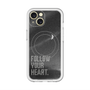 スリムプロテクションプレミアムケース with MagSafe［ オリジナル - ドットオーバーレイ - FOLLOW YOUR HEART/B ］