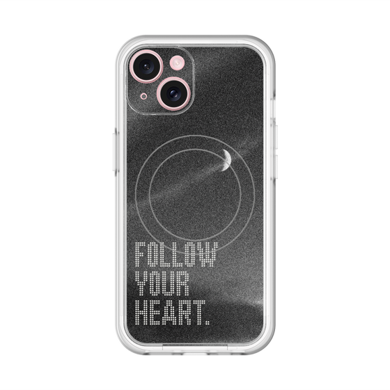 スリムプロテクションプレミアムケース with MagSafe［ オリジナル - ドットオーバーレイ - FOLLOW YOUR HEART/B ］