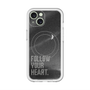 スリムプロテクションプレミアムケース with MagSafe［ オリジナル - ドットオーバーレイ - FOLLOW YOUR HEART/B ］