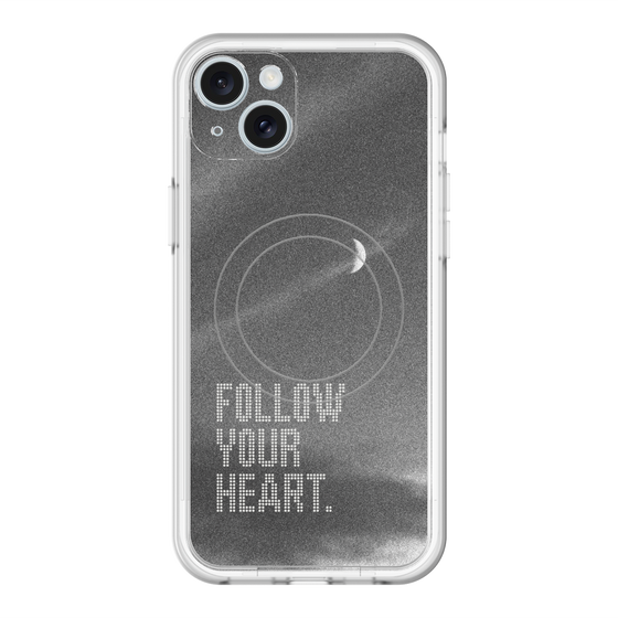 スリムプロテクションプレミアムケース with MagSafe［ オリジナル - ドットオーバーレイ - FOLLOW YOUR HEART/B ］