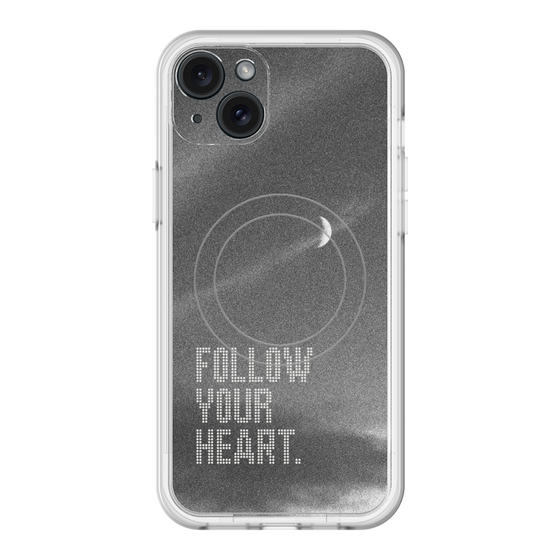 スリムプロテクションプレミアムケース with MagSafe［ オリジナル - ドットオーバーレイ - FOLLOW YOUR HEART/B ］