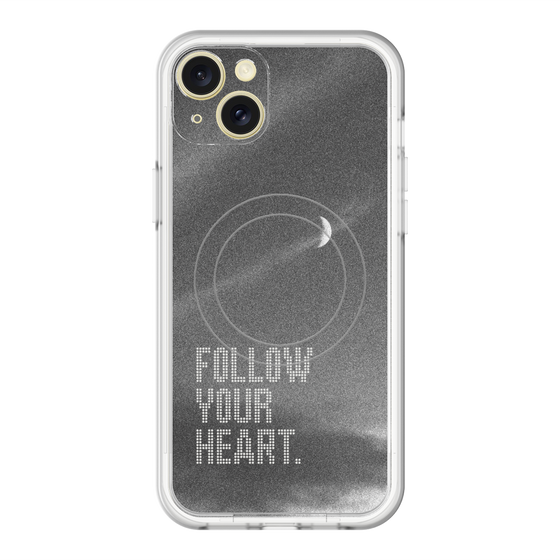 スリムプロテクションプレミアムケース with MagSafe［ オリジナル - ドットオーバーレイ - FOLLOW YOUR HEART/B ］