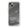 スリムプロテクションプレミアムケース with MagSafe［ オリジナル - ドットオーバーレイ - FOLLOW YOUR HEART/B ］
