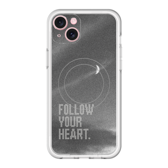 スリムプロテクションプレミアムケース with MagSafe［ オリジナル - ドットオーバーレイ - FOLLOW YOUR HEART/B ］
