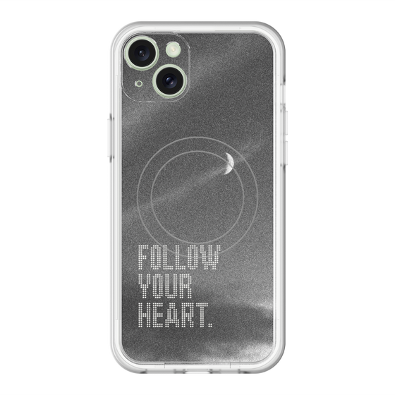 スリムプロテクションプレミアムケース with MagSafe［ オリジナル - ドットオーバーレイ - FOLLOW YOUR HEART/B ］