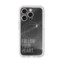 スリムプロテクションプレミアムケース with MagSafe［ オリジナル - ドットオーバーレイ - FOLLOW YOUR HEART/B ］