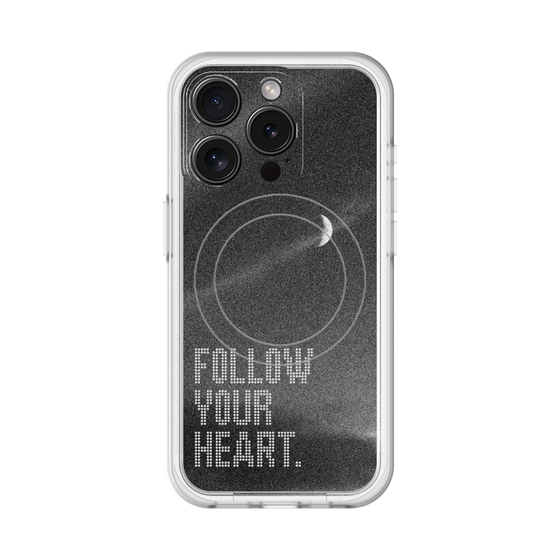 スリムプロテクションプレミアムケース with MagSafe［ オリジナル - ドットオーバーレイ - FOLLOW YOUR HEART/B ］