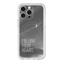 スリムプロテクションプレミアムケース with MagSafe［ オリジナル - ドットオーバーレイ - FOLLOW YOUR HEART/B ］
