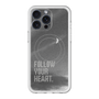 スリムプロテクションプレミアムケース with MagSafe［ オリジナル - ドットオーバーレイ - FOLLOW YOUR HEART/B ］