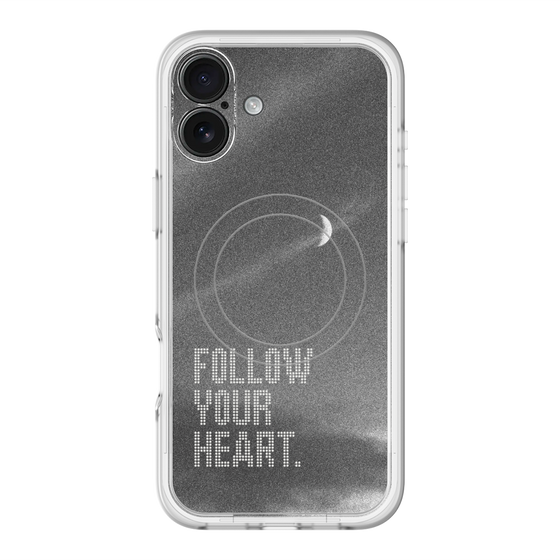 スリムプロテクションプレミアムケース with MagSafe［ オリジナル - ドットオーバーレイ - FOLLOW YOUR HEART/B ］