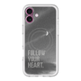 スリムプロテクションプレミアムケース with MagSafe［ オリジナル - ドットオーバーレイ - FOLLOW YOUR HEART/B ］