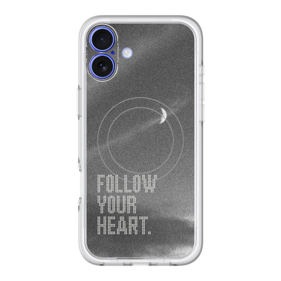 スリムプロテクションプレミアムケース with MagSafe［ オリジナル - ドットオーバーレイ - FOLLOW YOUR HEART/B ］