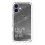 スリムプロテクションプレミアムケース with MagSafe［ オリジナル - ドットオーバーレイ - FOLLOW YOUR HEART/B ］