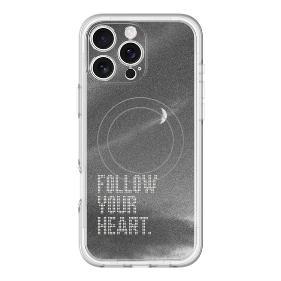 スリムプロテクションプレミアムケース with MagSafe［ オリジナル - ドットオーバーレイ - FOLLOW YOUR HEART/B ］