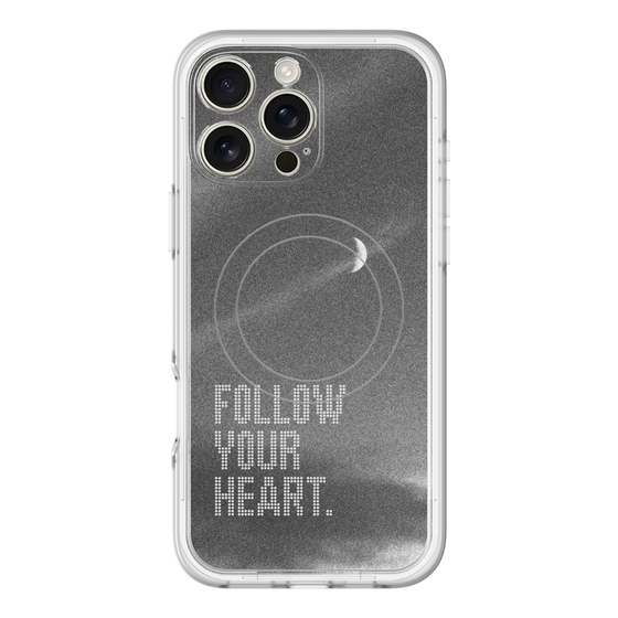 スリムプロテクションプレミアムケース with MagSafe［ オリジナル - ドットオーバーレイ - FOLLOW YOUR HEART/B ］
