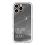 スリムプロテクションプレミアムケース with MagSafe［ オリジナル - ドットオーバーレイ - FOLLOW YOUR HEART/B ］