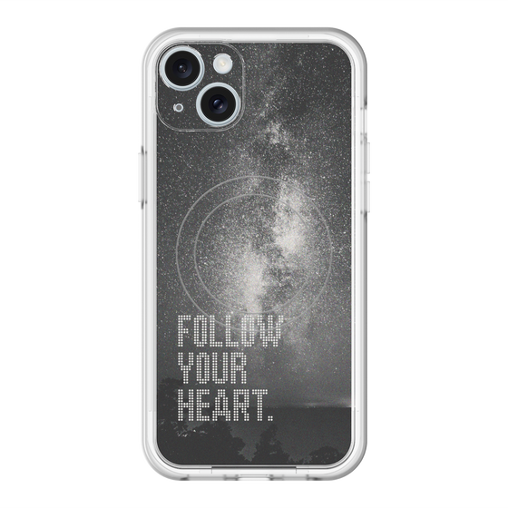 スリムプロテクションプレミアムケース with MagSafe［ オリジナル - ドットオーバーレイ - FOLLOW YOUR HEART/C ］